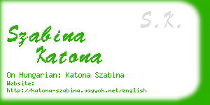 szabina katona business card